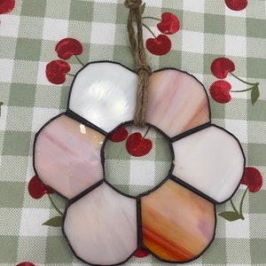 Glass art wall hanging sun catcher