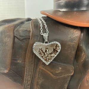 I Heart Horses! Broken China Horse Heart Necklace
