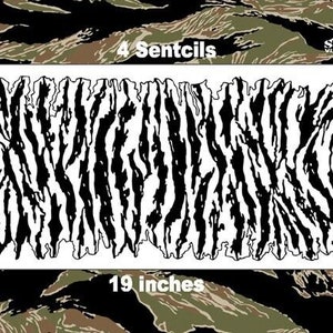 CAMO Stensils Set High Heat Duracoat Vinyl Paint cerakote vietnam tiger3
