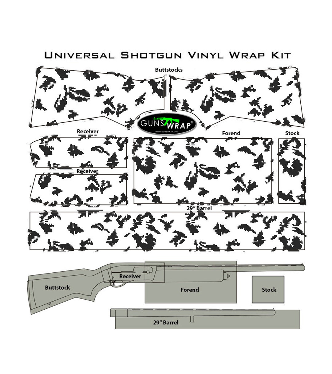 Premium Camouflage Set Vinyl Camo Wrap Skin Sheet 3M Matt Adhesive Pre