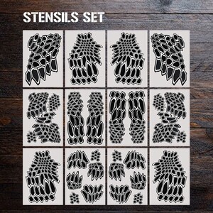 CAMO Stensils Set High Heat Duracoat Vinyl