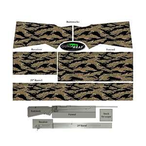 Camo Vinyl Wrap Set Premium Camouflage Skins Sheet 3M Matt Adhesive PRE-cut USA TIGRA-1