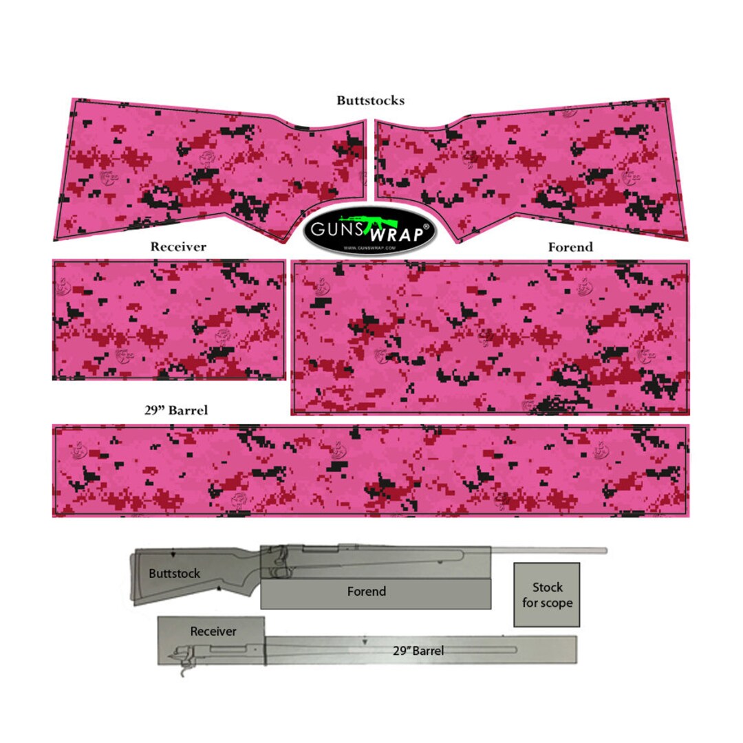 Camo Set Wrap Skins Premium Vinyl Sheet 3M Matt Adhesive Etsy