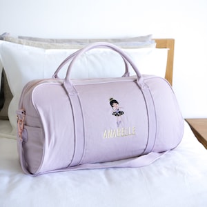 Children Personalised Bag /Duffle Bag/Children Gifts/Monogrammed Weekender Bags/Baby Bag/Hospital Bag /Personalized Gift/ Length 57cm LARGE Lilac