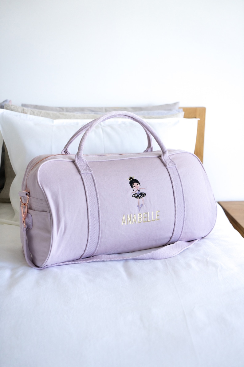 Children Personalised Bag /Duffle Bag/Children Gifts/Monogrammed Weekender Bags/Baby Bag/Hospital Bag /Personalized Gift/ Length 57cm LARGE Lilac