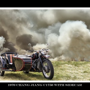 1970 Chang Jiang C1750 with Sidecar Classic Motorcycle Print