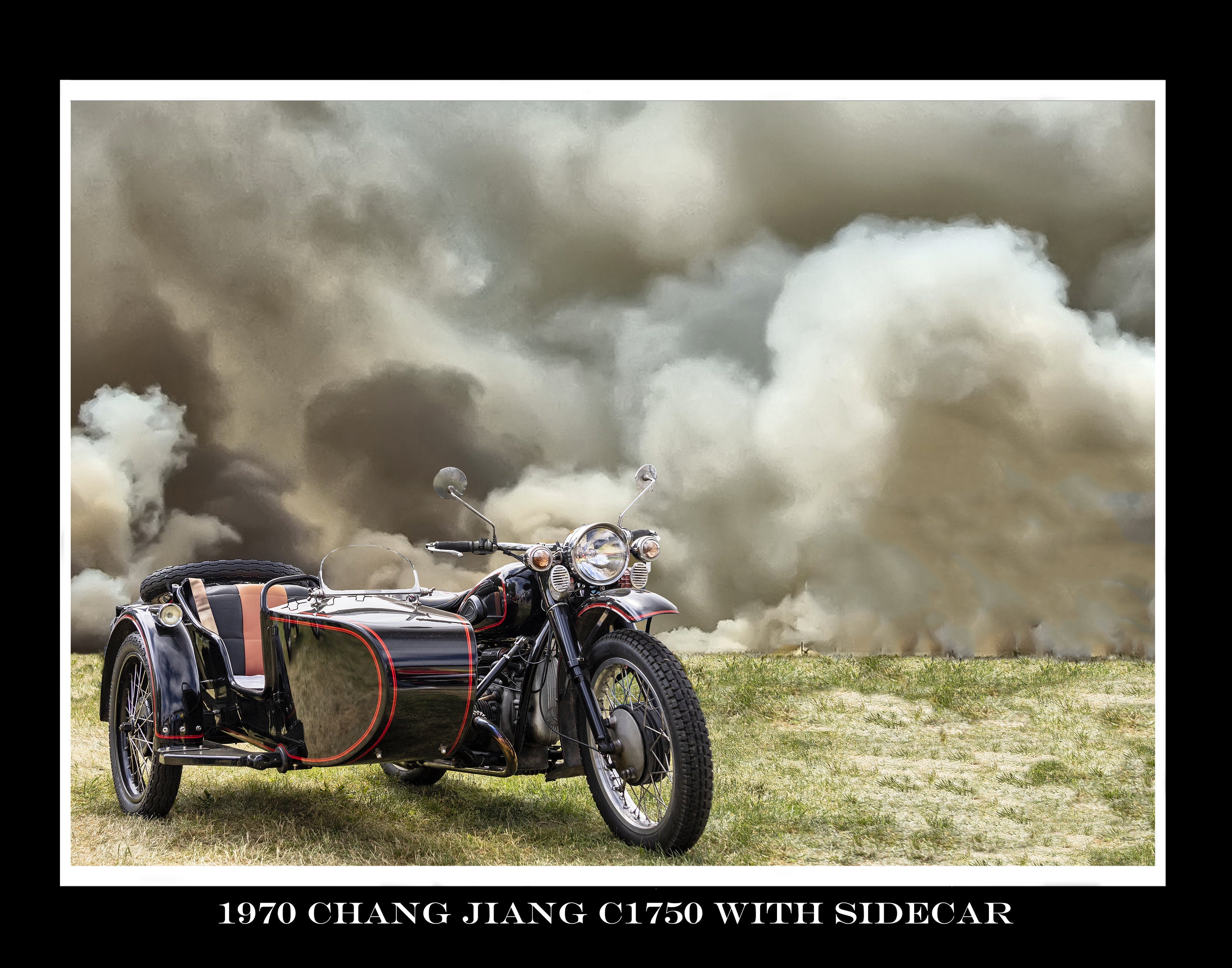1970 Chang Jiang C1750 With Sidecar Classic Motorcycle Print - Etsy