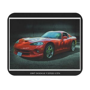 1997 Dodge Viper GTS Mouse Pad | Red Sports Car Photography