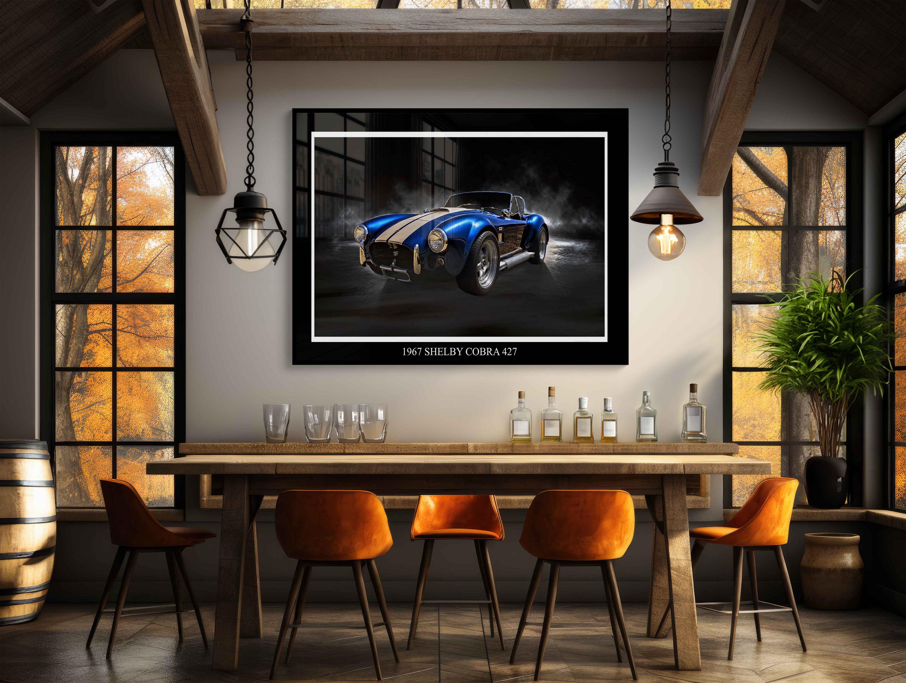 Shelby Cobra コレクターズ電話機 ヴィンテージ インテリア 1967 Shelby Cobra 427 Classic Car Print - Etsy