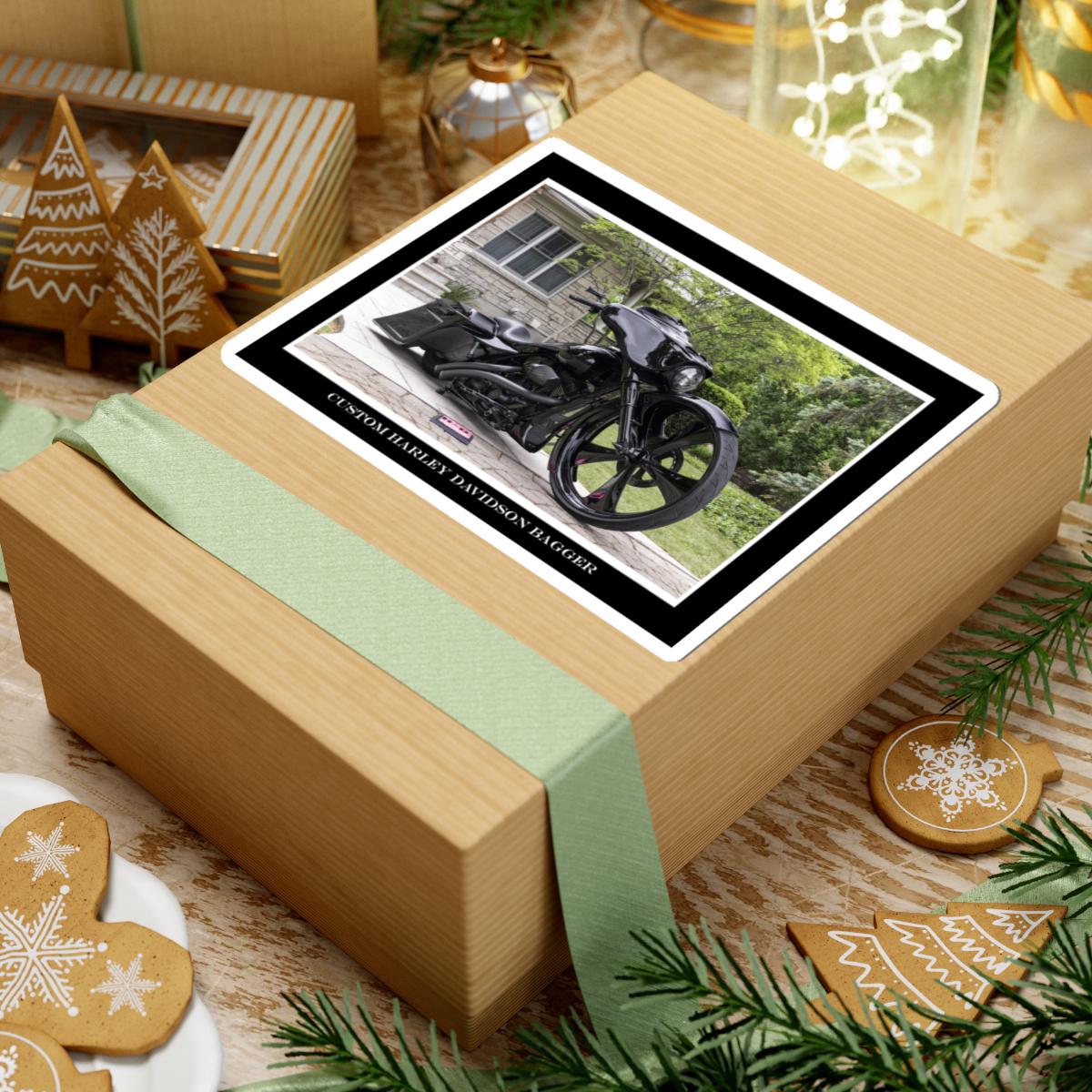 Custom Harley Davidson Bagger Sticker | Kiss-cut Motorcycle Decal - Etsy