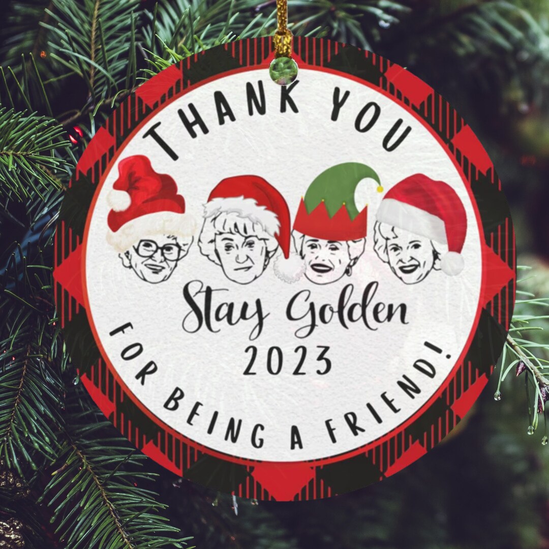 2024 Thank You for Being a Friend Circle Ornament for Friendsgiving