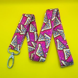 Cotton Lanyard: Handmade Fabric ID Card Holder