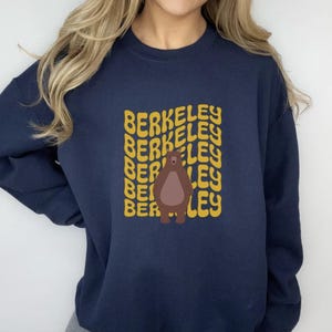 Berkeley Bear Sweatshirt, Cute College Town Crewneck, California Cozy Aesthetic, Gift for Students & Locals, Retro Bear Pullover