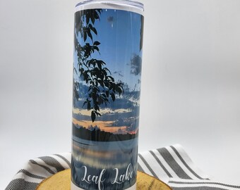 Personalized Tumbler, Your Lake picture & Name here, Custom Cup, Lake Tumbler, Gift for mom, Gift for Dad