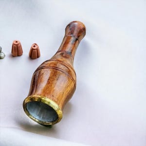 10 Cm Wood pipe With Gitti Wooden Outside Fitting pipe Mouth Tip  (Brown)