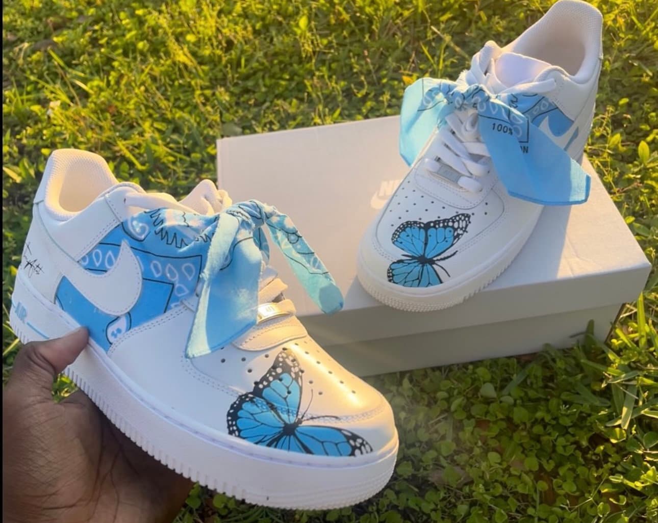 air forces with bandanas on them