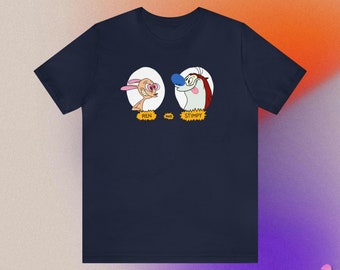 Ren and Stimpy x Beavis and Butthead Tee Shirt | Vintage Nickelodeon and MTV Cartoon Characters | Unique and Nostalgic Gift