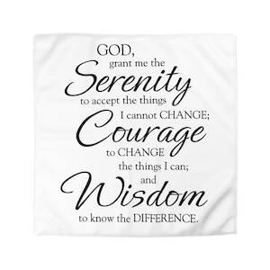 Microfiber, blanket, comfy, Serenity Prayer; bedding