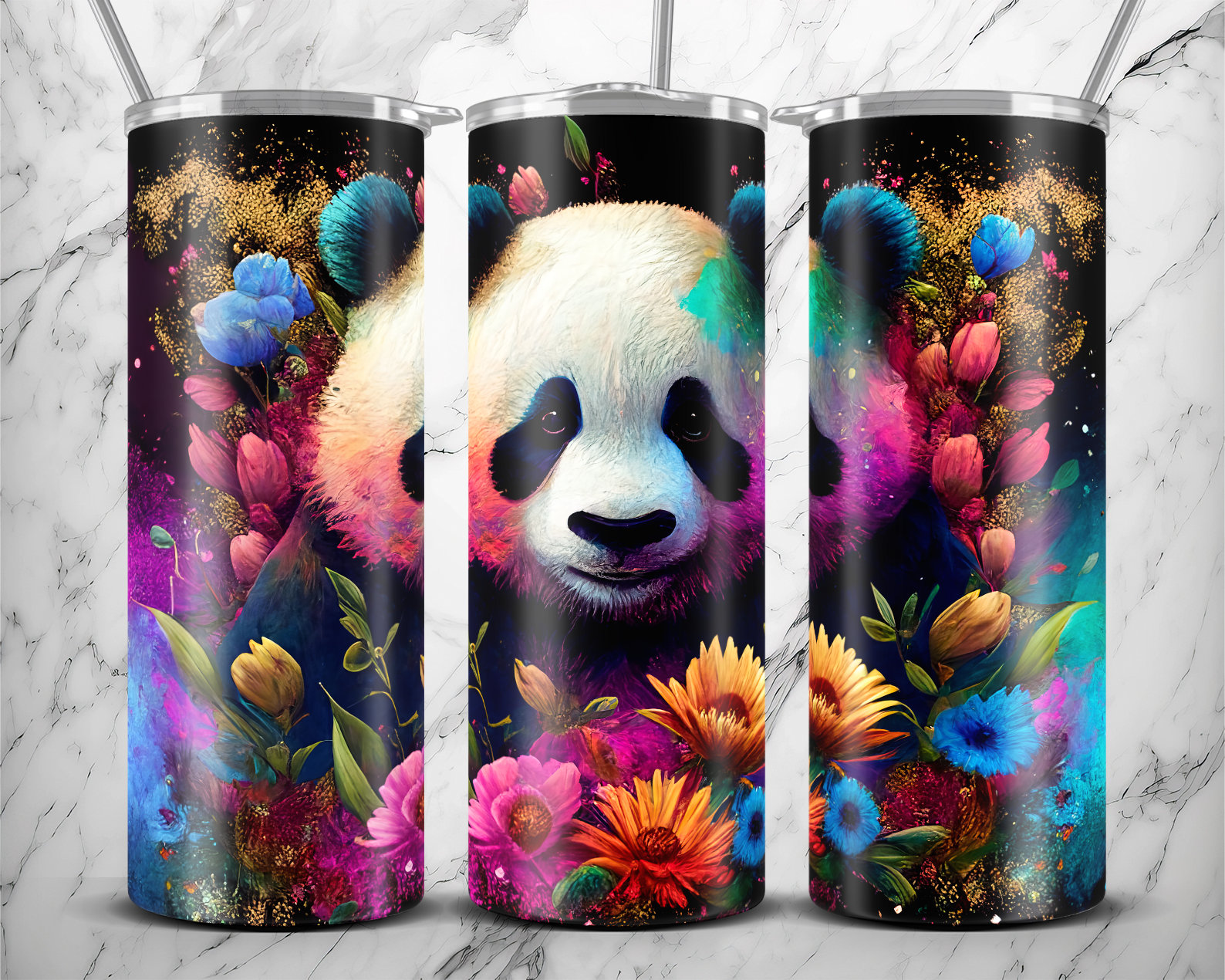 Panda Tumbler Wrap Alcohol Ink Panda Straight Tumbler Wrap PNG Panda  Tapered Tumbler Design 20 Oz Sublimate for Tumbler 