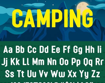 Penguin Camping Font
