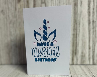 Unicorn - Magical Birthday Blank Card