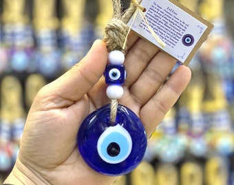 Evil Eye House Protection Charm: Greek Nazar Wall Hanging