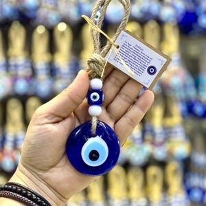 Evil Eye House Protection Charm: Greek Nazar Wall Hanging