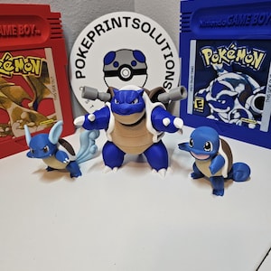 Schiggy, Wartortle, Blastoise Linienfiguren