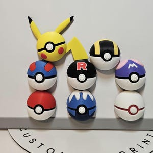 Imanes para nevera de Pokeball.