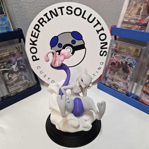 Mew & Mewtwo statue