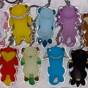 Eeveelution double sided epoxy Keychains
