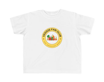 Veggie Fan Club Cute Design Toddler's Fine Jersey T-Shirt - The Sassiest Baby