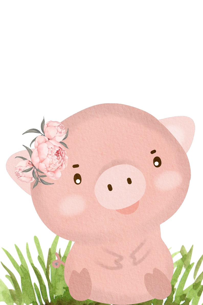 PRINTABLE Baby Animal Set of 6 Wall Art Nursery Wall Art Etsy