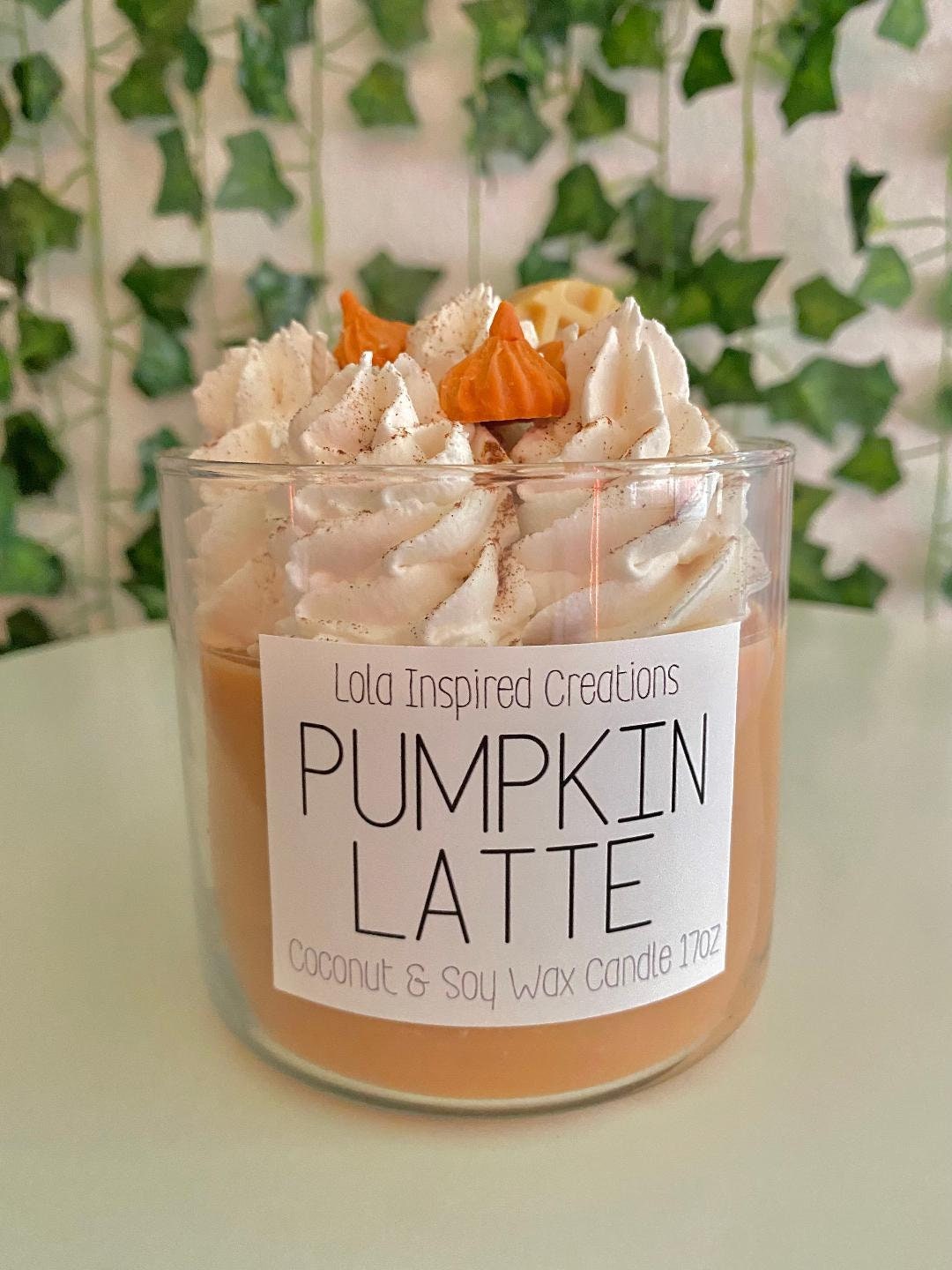 Pumpkin Latte Candle, Pumpkin Spice, Pumpkin Candle, Dessert Candle, Whipped Candle, Desser