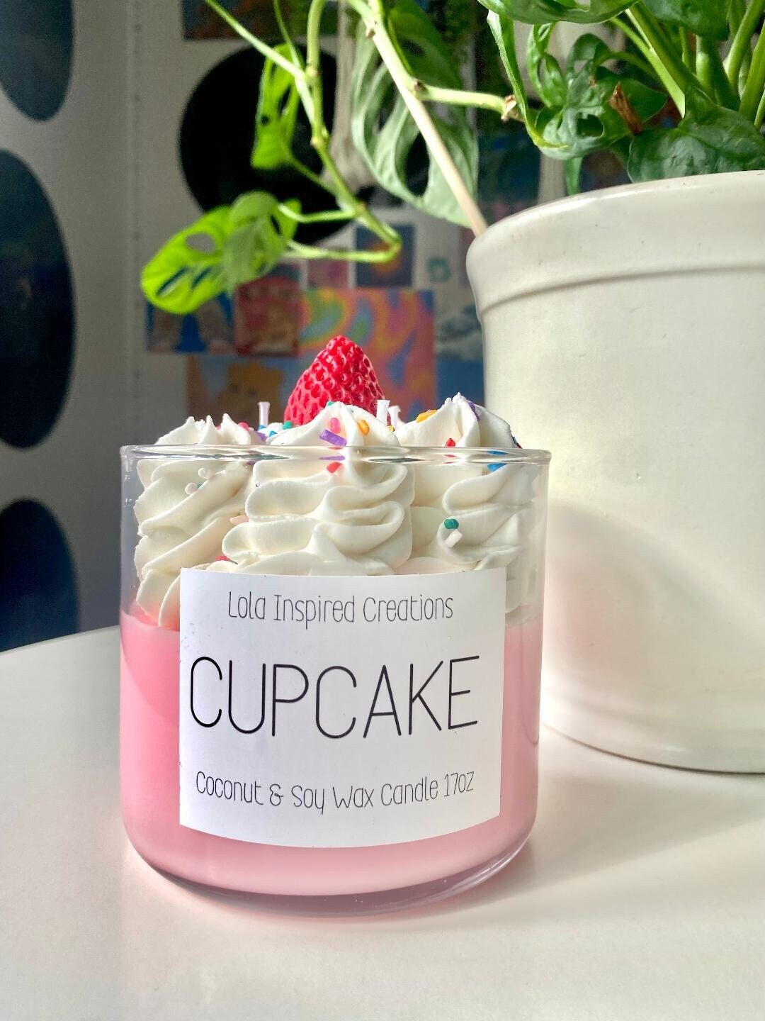 Cupcake Scented Candle, Whipped Candle, Dessert Candle, Frosting Candle