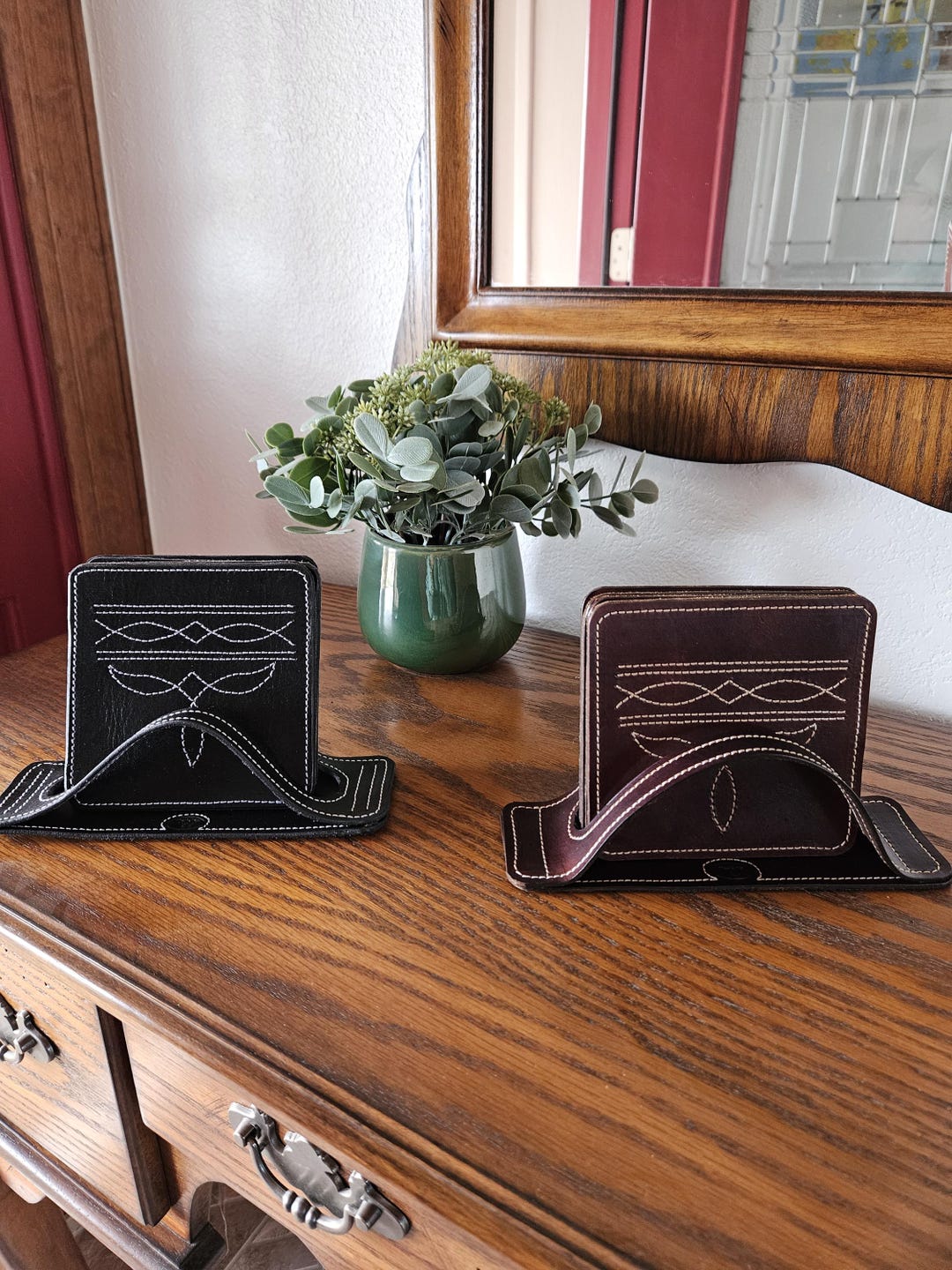 Boot Stitch Coasters - Etsy