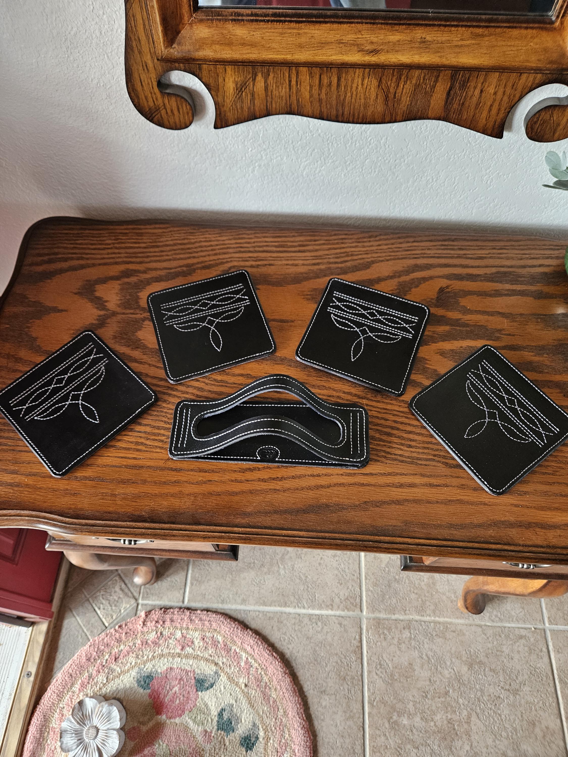 Boot Stitch Coasters - Etsy