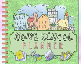 Planificador digital imprimible para educación en el hogar
