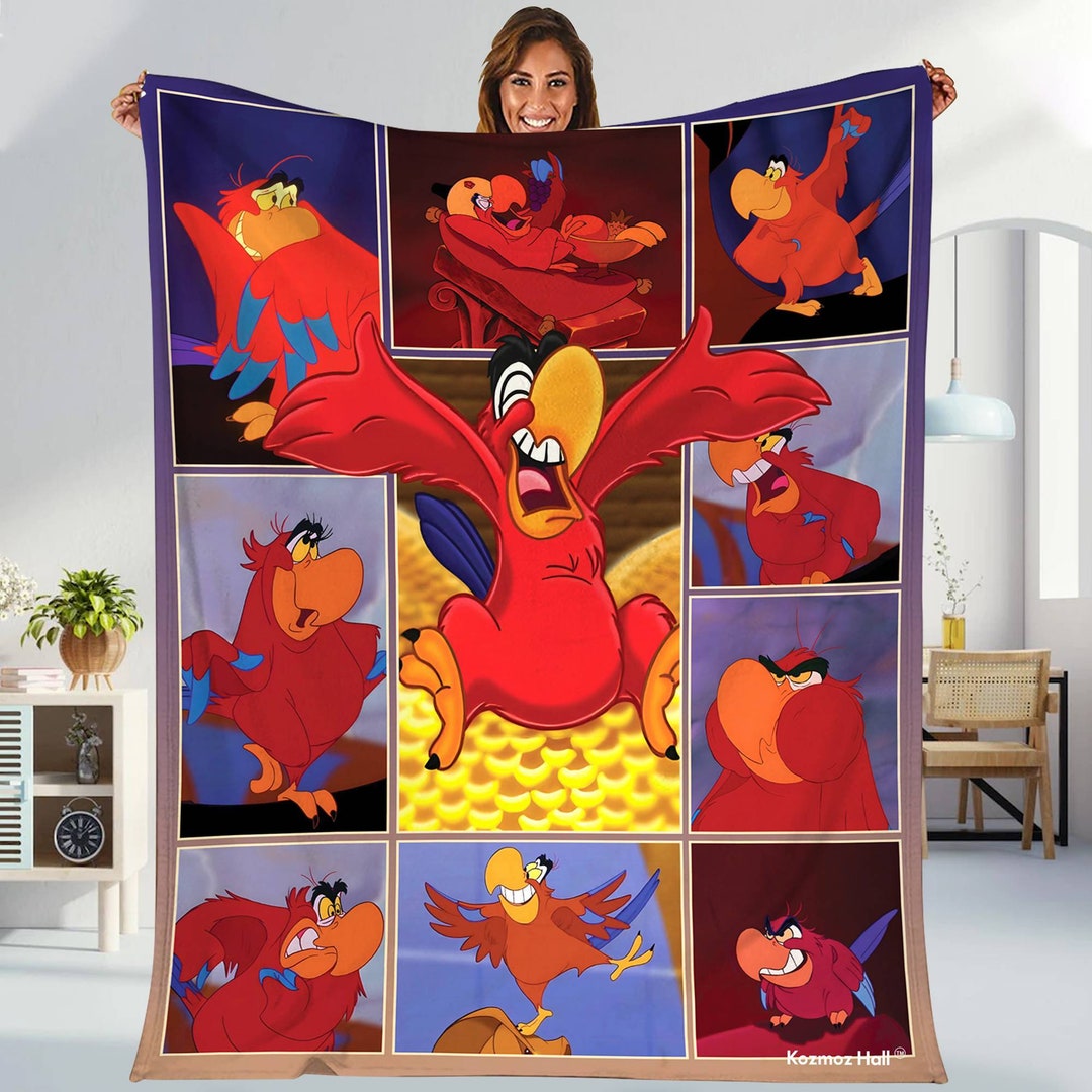 Aladdin Iago Blanket Aladdin Magic Blanket Jafar Iago Etsy
