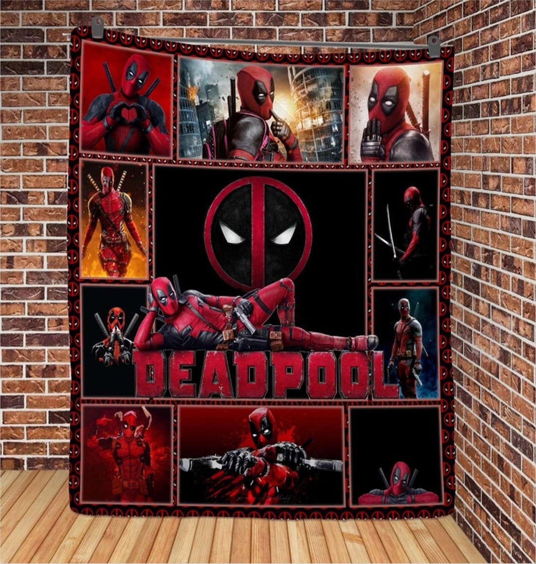 Deadpool Marvel Blanket Deadpool Wade Wilson Blanket Etsy