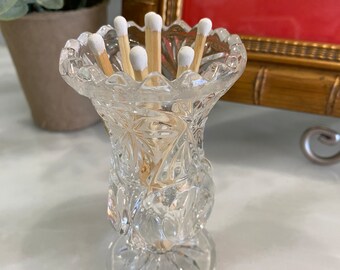Vintage Zajecar Lead Crystal Bud Vase