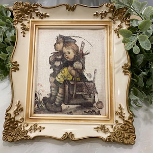 Vintage Hummel Art Print, Made in West Germany, with Berta Hummel Bio Printed on Back