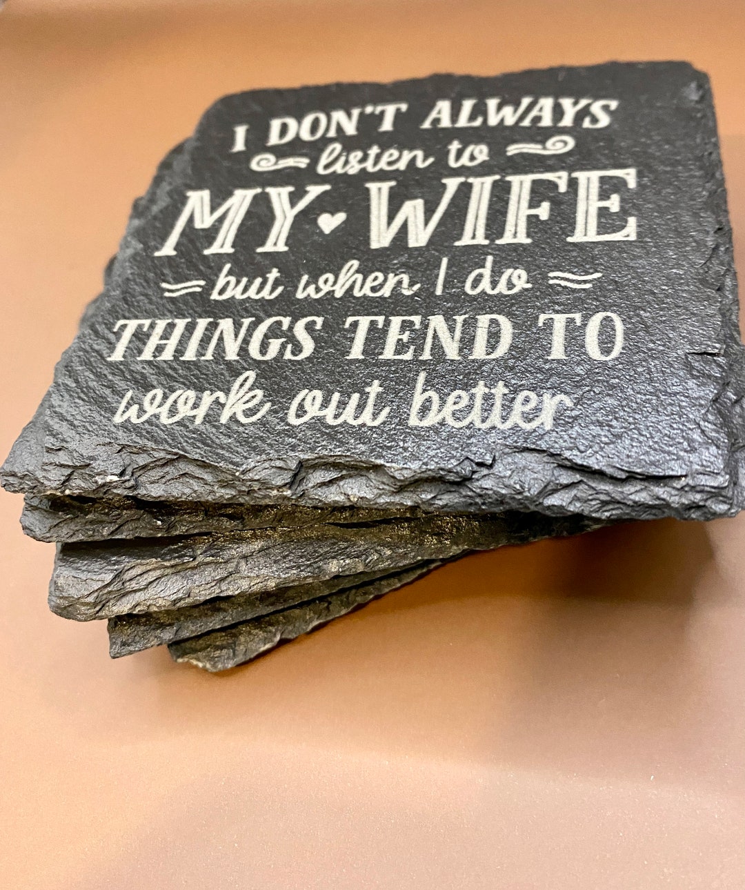 Slate Coaster Rude Funny 4