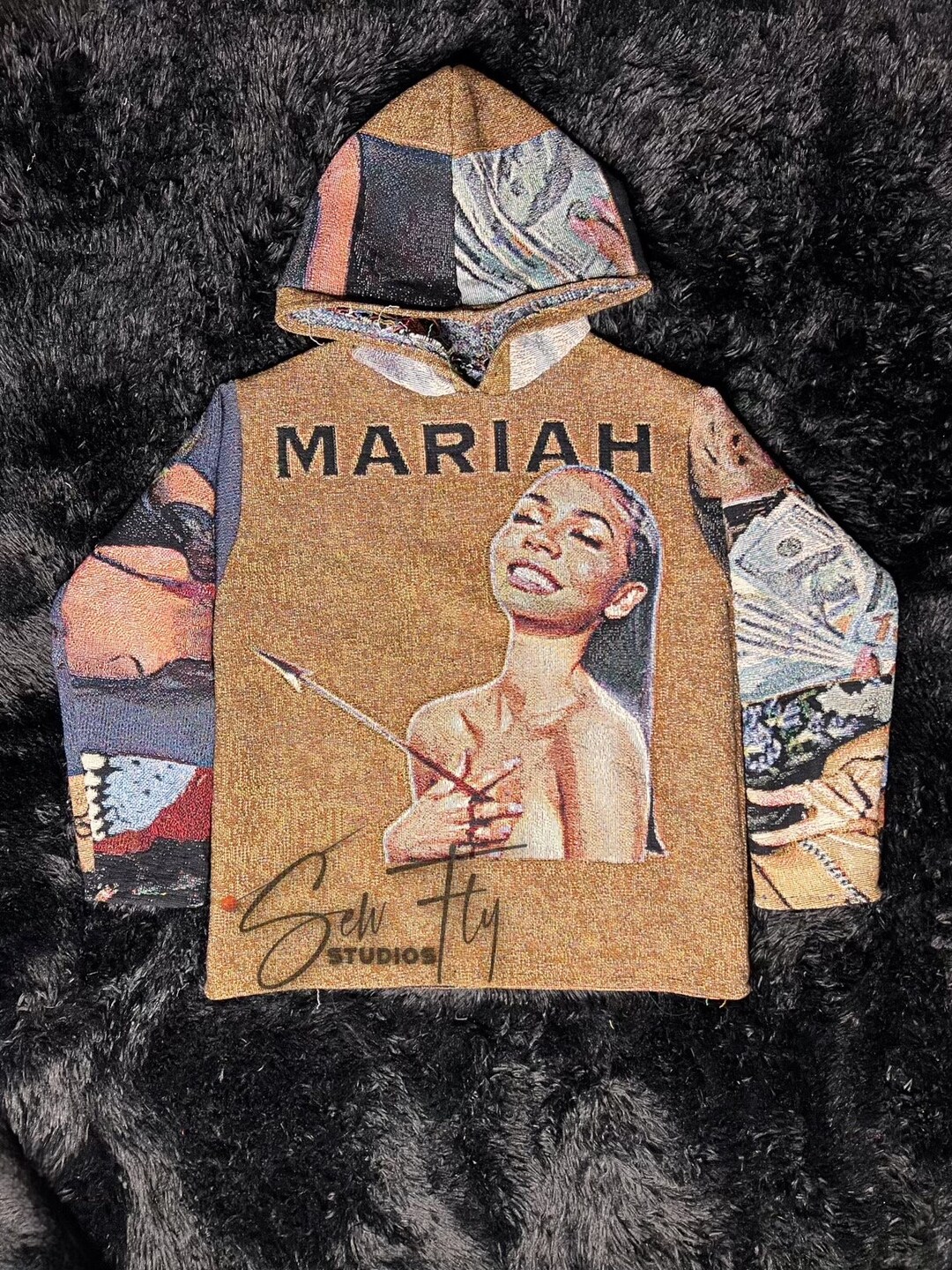 Mariah the Scientist Tapestry Hoodie Etsy