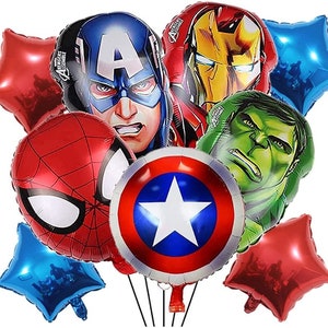 9PCS Avengers Foil Balloon Set Party Supplies Kids Children Birthday Decoration