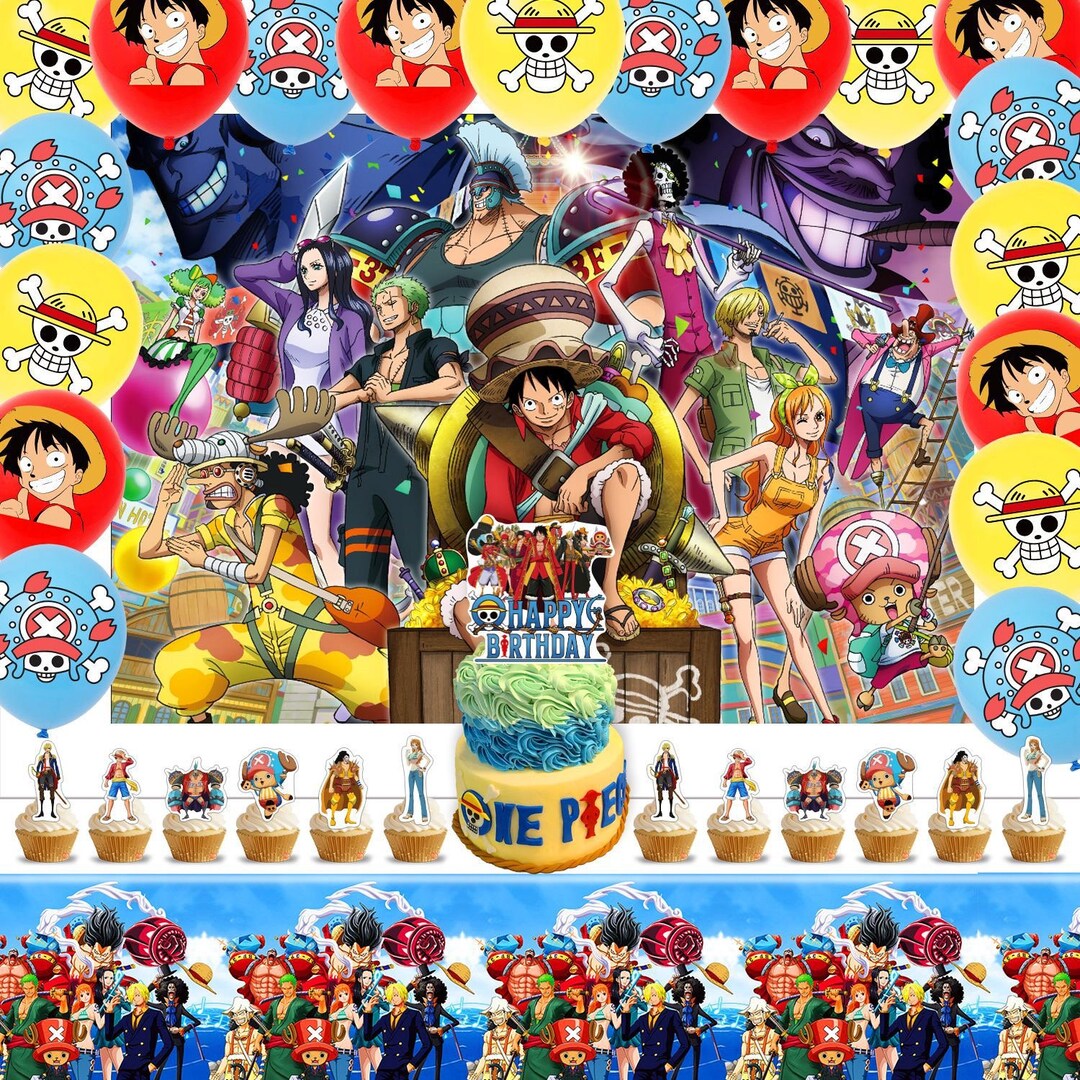 One Piece Party Set Party Supplies Banner Balloons Toppers