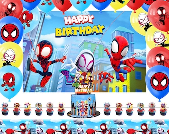 Spiderman And His Amazing Friends Theme Party Set Party Supplies Kids Birthday Decoration