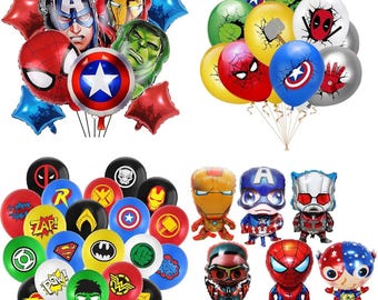 Avengers Balloon Set Party Supplies Superhero Kids Birthday Decoration
