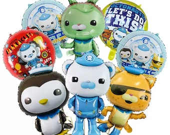 8pcs Octonauts Balloon Set Party Supplies Kids Birthday Decoration