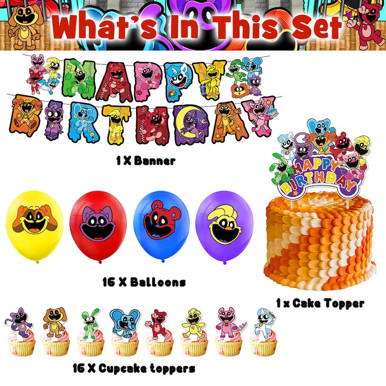 Smiling Critters Party Set Party Supplies Kids Children Birthday